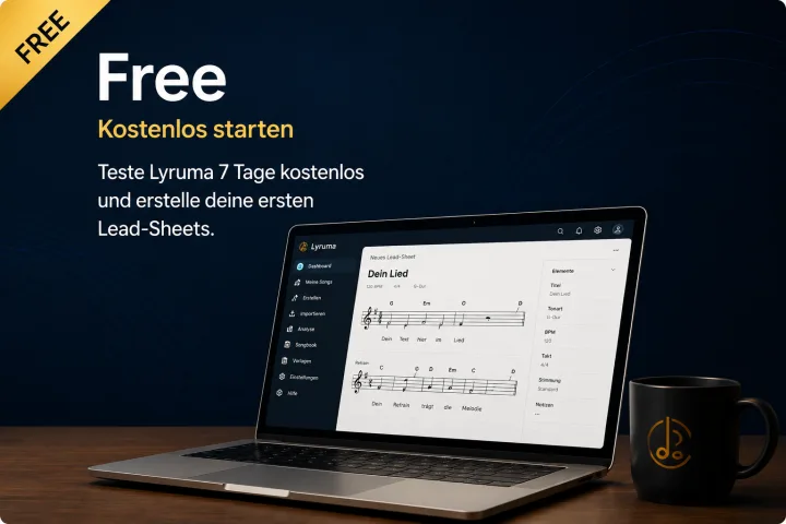 Lyruma Free Plan für den Einstieg in den Lead Sheet Generator